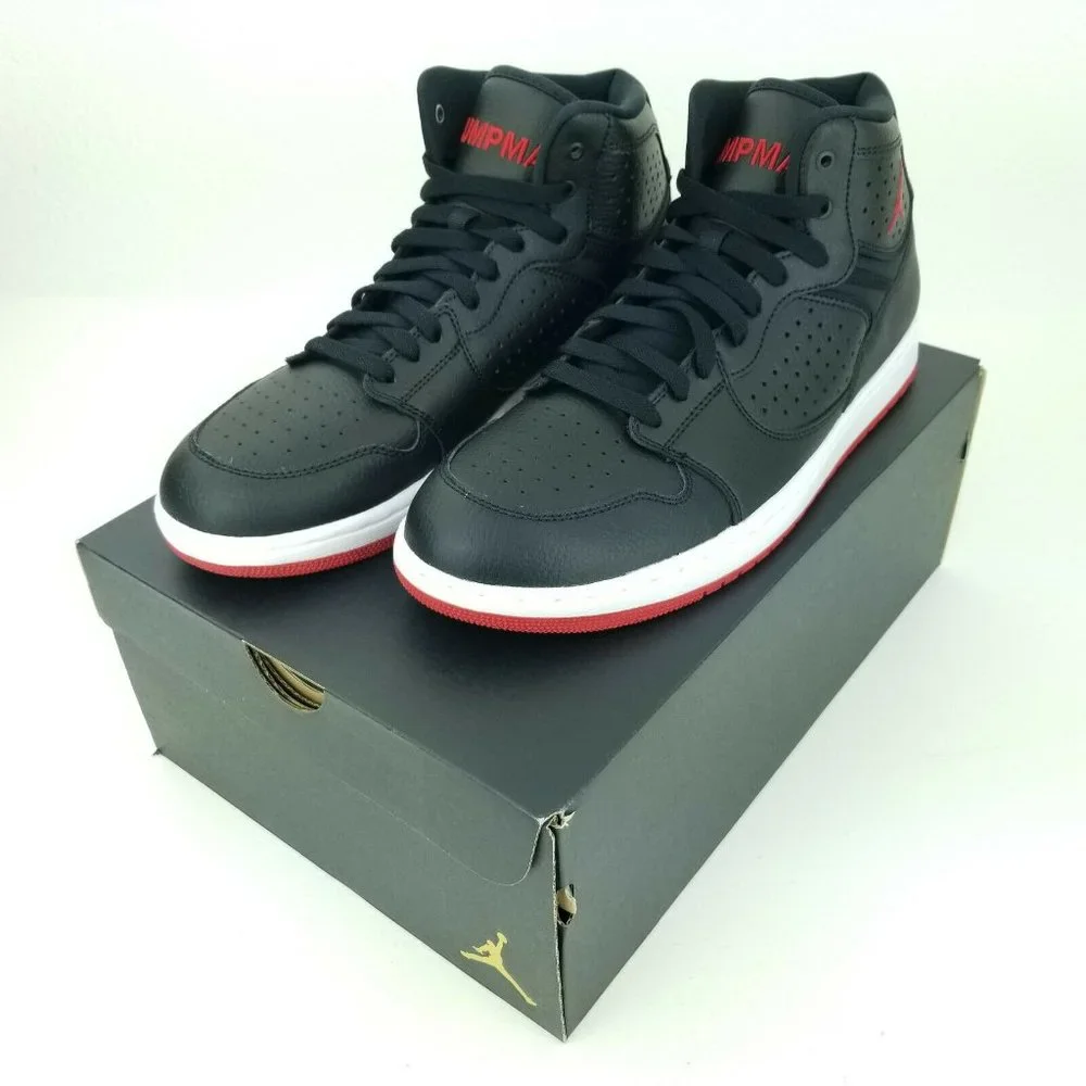 Nike Air Jordan Access Retro Trainers Mens Shoes Black Red AR3762 001 Size 10-15